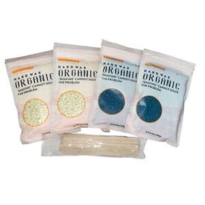 PURECLEAN Organic Hard Wax Beads Bundle of 4 Bags Hair Remover New + Bonus